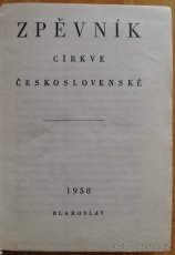 Prodám Zpěvník Církve Československé - 2