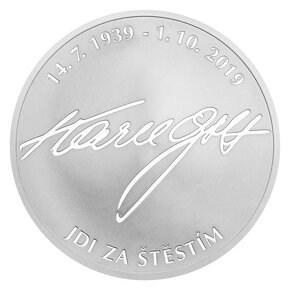 Stříbrná pětiuncová medaile Karel Gott - 85. výročí proof - 2