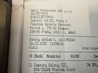 Samsung Galaxy S23 8/256 černý - 2