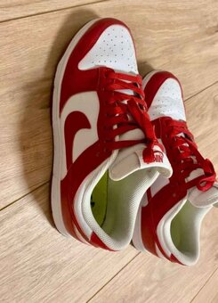 Boty Nike dunk low červene - 2