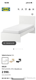 Postel Malm 90x200 Ikea - 2