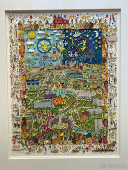 James Rizzi Originál 3D - VESNICE PRO SVĚT - 1996 - AP XXV11 - 2