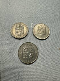 2 koruna-1980,1983 a 1991 mince vzácné - 2