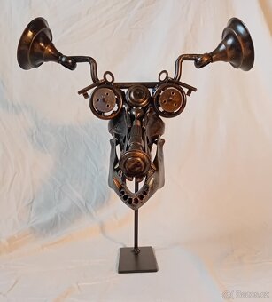 STEAMPUNK RECYCLE ART - PATINOVANÝ KOV. AUTORSKÁ TVORBA - 2