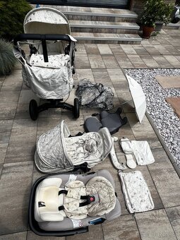 Prodám troj kombinaci kočárek Korba / Golfík + autosedačka - 2