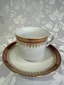 Starožitný porcelánový čajový servis z Bohemie, český, 50+ l - 2