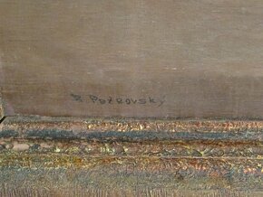 Obraz květiny Pozrovský - 60x80 cm - olej na dřevě - 2