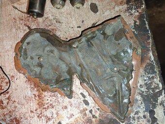 Stará velká bronzová plaketa Tomáš T.G Masaryk - 2