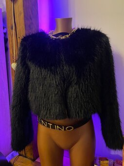 Luxusní krátký kožíšek S/M - 2