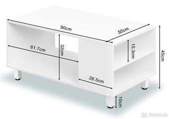 Bílý konferenční stolek - 2