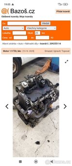 Motor 1.9TDI 77kw - 2