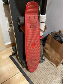 Cerveny pennyboard - maly skateboard - 2