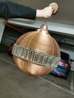 Závěsná lampa Georgio střední 40 cm 1 světle měděná - 2