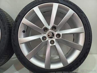 Alu kola Škoda 5x112 R18 ET51 pneu 225/40/18/ - 2