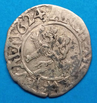 Stříbrná mince r. 1624 Ferdinand II. - 2