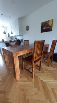 jidelni stůl + 4 židle masiv palisandr - 2