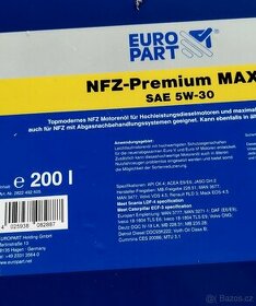 Motorový olej 5W-30 nejvyšší jakost API SN / CK - 2