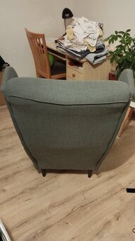 Křeslo IKEA Strandmon - Ušák (šedý) - 2