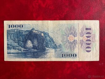 Bankovka 1000 Kčs 1985 - 2