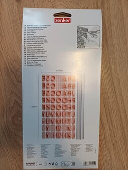Razítka písmena/číslice na ozdobu dortu Zenker - 2