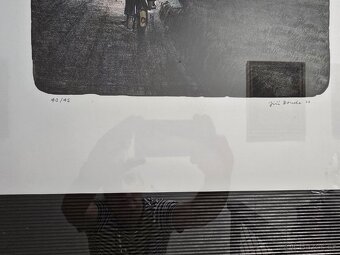 Velká litografie Jiří Bouda Pro pivo - 2