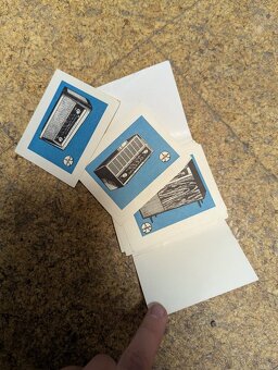 Staré kartičky Tesly - 2