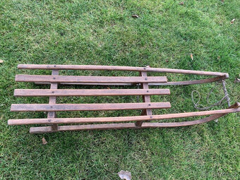 Staré, velké retro saně, sáňky - 2