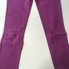Freddy Now trhané S 36 fialové kalhoty džíny nové - 2