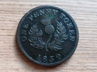 1 Penny 1832 Province of Nova Scotia koloniální mince Kanada - 2