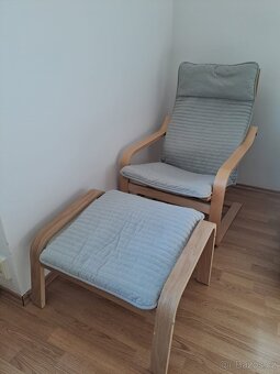 IKEA Křeslo s podnožkou pod nohy POÄNG - 2
