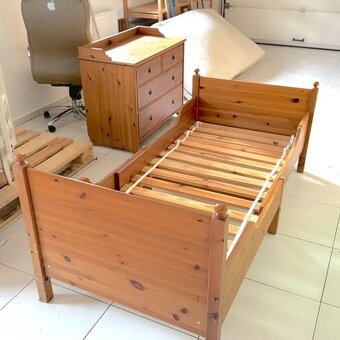 Dětská postel IKEA (rostoucí, variabilní délka) - 2