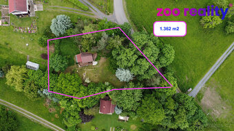 Chata, Dřevce, 1362 m2, okr. Litoměřice - 2