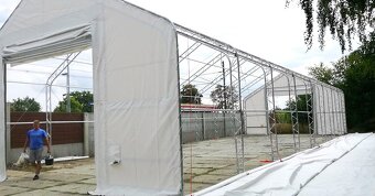 plachtová hala sklad 9 x 24 x 6 - PVC 900 g/m2 - 2