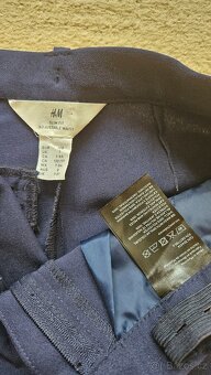 Sváteční - společenské kalhoty H&M Slim fit vel. 128 - 2