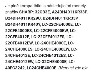 Ovladač Sharp - 2