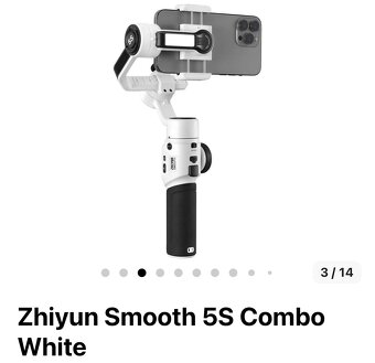 Zhiyun Smooth 5s combo White. - 2