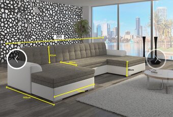 Luxusní sedačka 355x165cm - 2