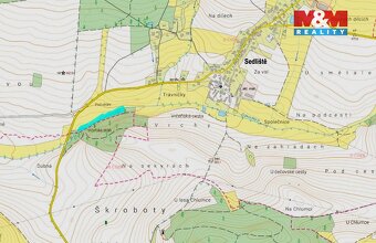 Prodej lesa, louky a vodní plochy, 8352 m², Sedliště - 2