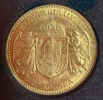 Zlatá mince 20 K Františka Josefa I., 1903 K.B - 2