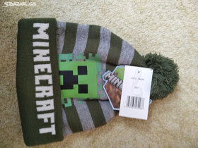 Zimní čepice Minecraft a Fornite - 2