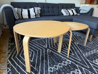 Sada stolků Ikea, sada 2 ks, bříza dýha - 2