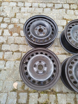 Plechové disky 5x112 R15 Škoda Octavia II, Vw Golf V, VI - 2