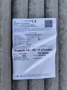 Venkovní betonová dlažba DITON PRAKTIK 60x40x4 - 2