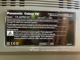 CRT Televize Panasonic 78 cm, settopbox a další - 2