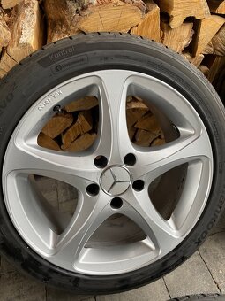 Zánovní alu kola 5x112 včetně letních pneu 225/45R17 - 2
