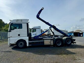 MAN TGX 26.580 6x2 / Nosič kontejnerů hiab / Zalamovací hák - 2