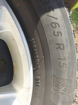 5x98 15" kola Fiat, Opel Combo + pneu - 2