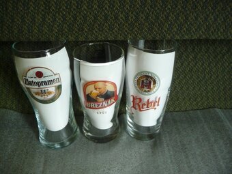 Prodám pivní sklo sklenice půllitry třetinky - 2