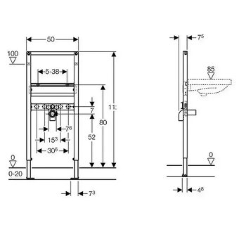 Modul k umyvadlu Geberit Duofix - 2