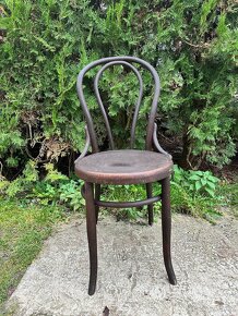 Židle z ohýbaného dřeva - Thonet (3 ks) - 2
